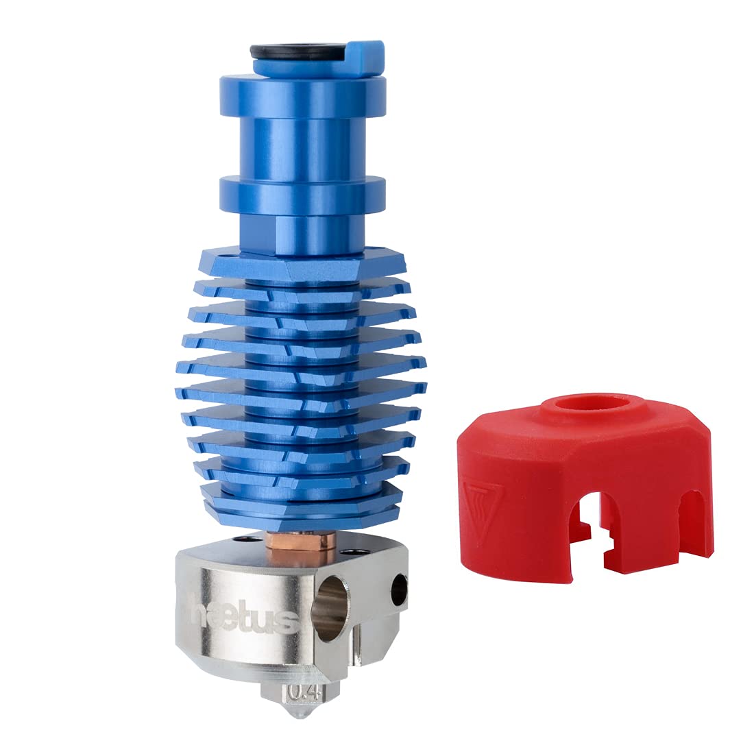 Up to 500℃ All Metal Dragonfly HOTEND BMO Bimetal Heatbreak Plated Copper Block Nozzle Compatible with V6 Hotend Prusa i3 MK3 MK3S DDB Titan Extruder 3D Printer (BM0)