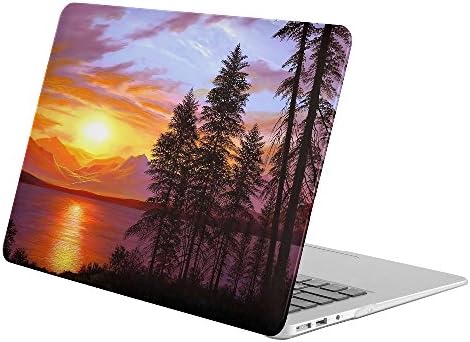 KoolMac [ Full Body Hard Case ] [ Apple Old Macbook Pro 13" with Retina Display / NO CD-ROM (Model: A1502 / A1425) ] - Artistic Sunset Earth Mountain Lake Tree