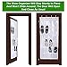 Over The Door Hanging Shoe Storage Organizer By Lebogner - 24 Clear Reinforced Vinyl Pouches, Store Up To 12 Pairs Of Shoes, White Space Saving Closet Accessories Organizer, Sturdy Shoe Organizer