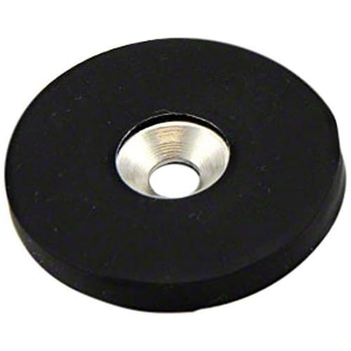 Rubber Coated N42 Neodymium Magnet for Arts, Crafts, Model Making, DIY, Hobbies, Office, and Home - 40mm dia x 5mm thick x 6.2mm c/sink - 5kg Pull - South