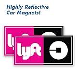 Wall26 Uber+Lyft Driver Magnet - Set of 2 - 5
