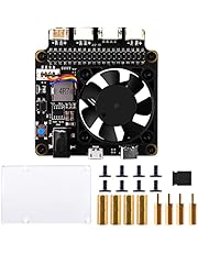 GeeekPi Raspberry Pi 4B/3B+/3B/2B/1B+ X735 V3.0 with Safe Shutdown & PMW Cooling Fan Expansion Board,Acrylic Plate for Raspberry Pi 4 Model B
