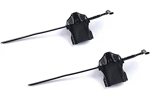 BUPASAK 2 Pack Metal Fusion Launchers (Only Compatible with Metal Fusion), Gyro Launcher, Spinning Tops Accessories(Black)