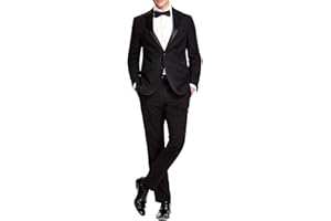 Kenneth Cole Mens Performance Fabric Tuxedo, Formal Suit for Black Tie
