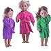 WensLTD Clearance! Cute Soft Robe Dolls Robe Fit for 18 inch Our Generation American Girl Doll (Purple)