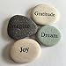 Dream Gratitude Imagine Joy Engraved Stones - 4 Stone Set