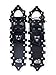 ALPS 14/17/21/25/30 Inch Lightweight Snowshoes for Women Men Youth, Light Weight Aluminum Alloy Terrain Snow Shoes with Free Carrying Tote Bag (Black, 30'')