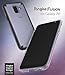 Ringke Fusion Case Compatible with Galaxy A6 2018 Crystal Clear PC Back Case Lightweight Transparent TPU Bumper Drop Protective Phone Cover - Smoke Black