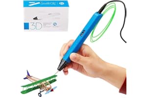 3D Printing Pen for Adults – Professional 3D Pen with OLED Display, Adjustable Speed & Temperature, Manual & Auto Loading, Co