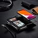 iPhone 6s Case,iPhone 7 Case,for iPhone 8 Case, iPhone6 iPhone7 iPhone8 Girls/Men/Women Wallet Leather Detachable Magnetic Case Purse Clutch Removable Case with Black Flip Credit Card Holder Cover