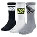 Nike 3 Pack Unisex Dri-FIT Fly Rise Crew Socks