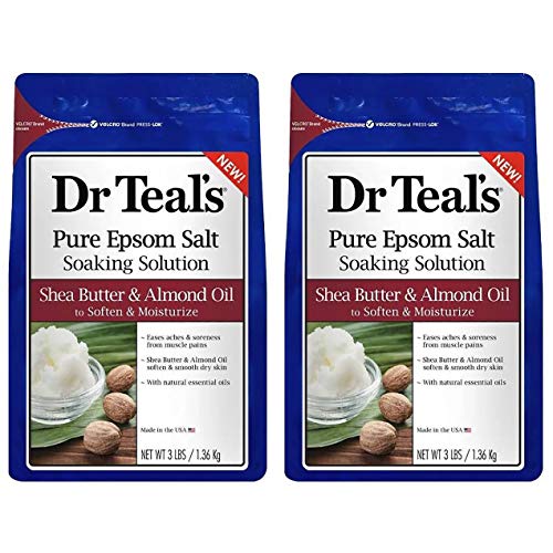 Dr. Teal's Epsom Salt Shea Butter Almond Oil Bath Soaking Solution with