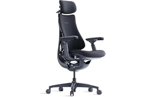 LiberNovo Dynamic Ergonomic Office Chair - Comfy Adjustable Desk Chair with Adaptive Lumbar Support, 160° Recline & Built-in 