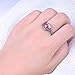 Junxin New Three 10KT Black Gold Wave Ring, Womans Wedding and engagement Cz Rings.