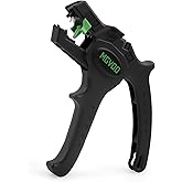 MGYOO Ergonomic Automatic Wire Stripper with Cutter for Wires from 24-12AWG(0.2-4mm&sup2;) - Adjustable Electrical Cable Wire Stripping Tool with Side Wire Cutter for Cables Up to 2.5mm&sup2;