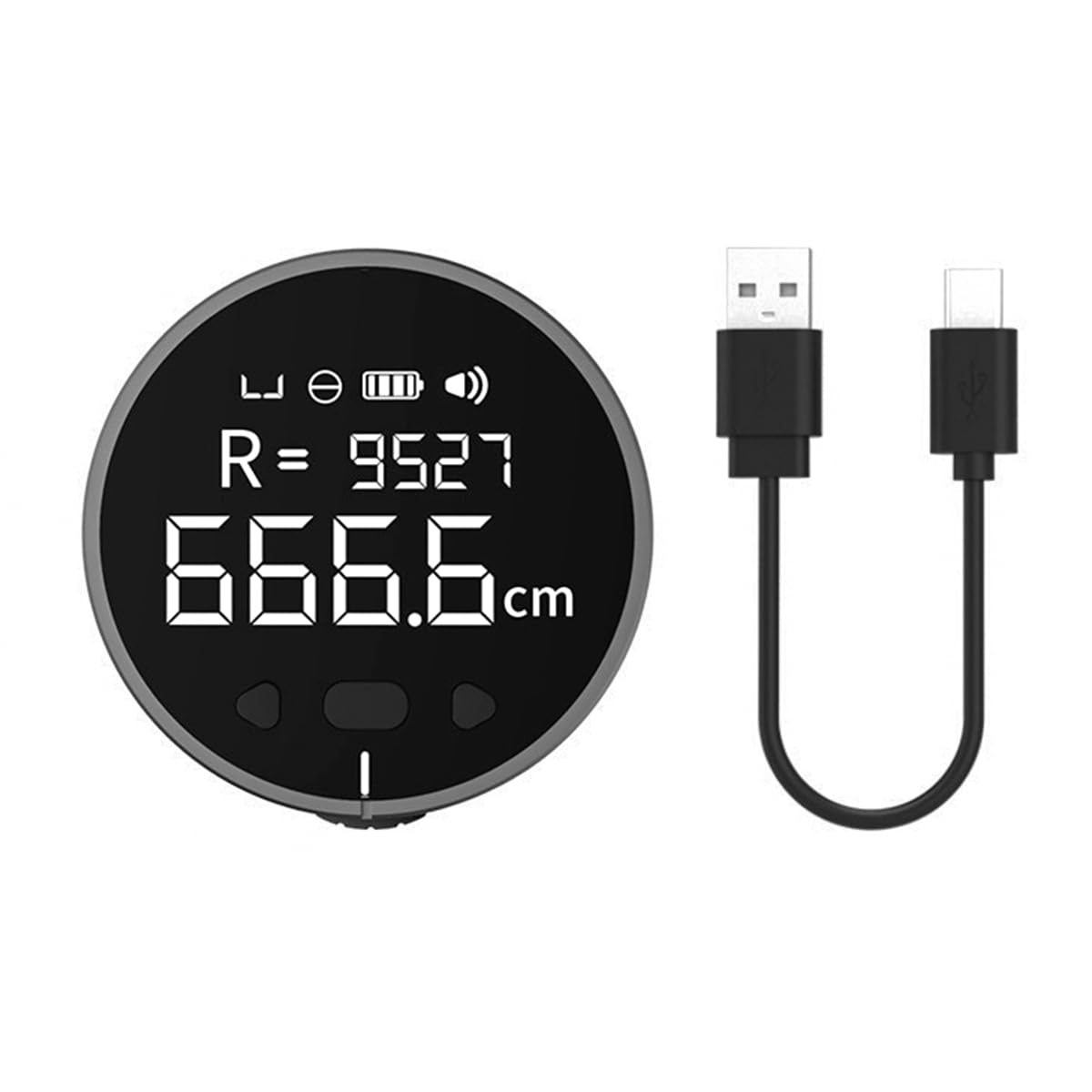 DollaTek 8 in 1 Electronic Ruler LCD Display Range Finder High Accuracy Handheld Length Measuring Tool for plane curve measurements