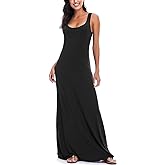 EXCHIC Women's Sexy Tank Top Maxi Long Dress Casual Sleeveless Summer Beach Dress