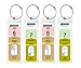 Cruise Tags - Narrow Cruise Ship Luggage Etag Holder with Zip Seal & Steel Loops for Royal Caribbean and Celebrity Cruises (8 Pack)