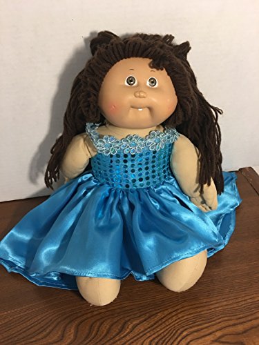 Fits 16" 17" 18" Cabbage Patch Kids Doll Clothes Blue Fairy Gown Princess Party High Low Dress NO DOLL