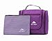Premium Cosmetic Bag By AmElegant - Spacious Women And Men Toiletry Bag - Makeup Organizer And Beauty Product Organizer (Purple)
