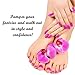 Pumice Stone Sponge Block 4 Pack by Bysiter Premium Foot File and Scrubber 2 in 1 Callus Remover for Feet Hands and Body, Perfect Pedicure Beauty Tools for Exfoliation to Remove Dead Skin (Purple)