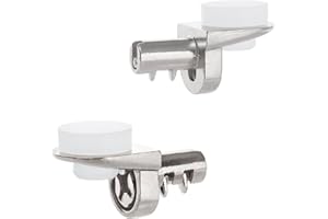 Keenkee 20PCS 1/5 Inch 5mm Metal Shelf Pegs Pins Clips Replacement Kitchen Cabinet Shelves Support Holders for Bookshelf Bookcase Cupboard Adjustable Wood Glass Shelving Hold Nickel