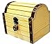 Lil' Genius Academy Craftistics Wooden Treasure Stash Chest Box with a Working Retro Heart Lock and a Pair of Keys
