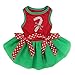 Christmas Stick Candy Green Pets Dog Tutu Party Dress XS Red (S)