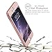 iPhone 6S Plus Case, Pandawell 360 Degree All-round Full Body Protection Hard Slim Case with Tempered Glass Screen Protector for Apple iPhone 6 Plus/6S Plus 5.5 inch (Rose Gold)