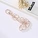 Kissweet Gold Rhinestone Butterfly Keychain For Car Key Ring Purse Bag Pendant Charms (Butterfly-2)