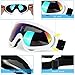 Ski Goggles SiFREE UV400 Protective with Windproof Dustproof Anti-shock Anti-Glare Lenses Skate Glasses for Ice-Skate Snowboard Snowmobile Bicycle Motorcycle (Multi Color)
