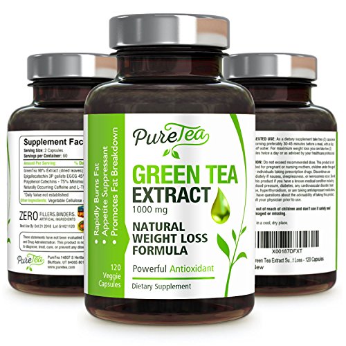 Green Tea Extract Supplement with EGCG for Weight Loss Boost
