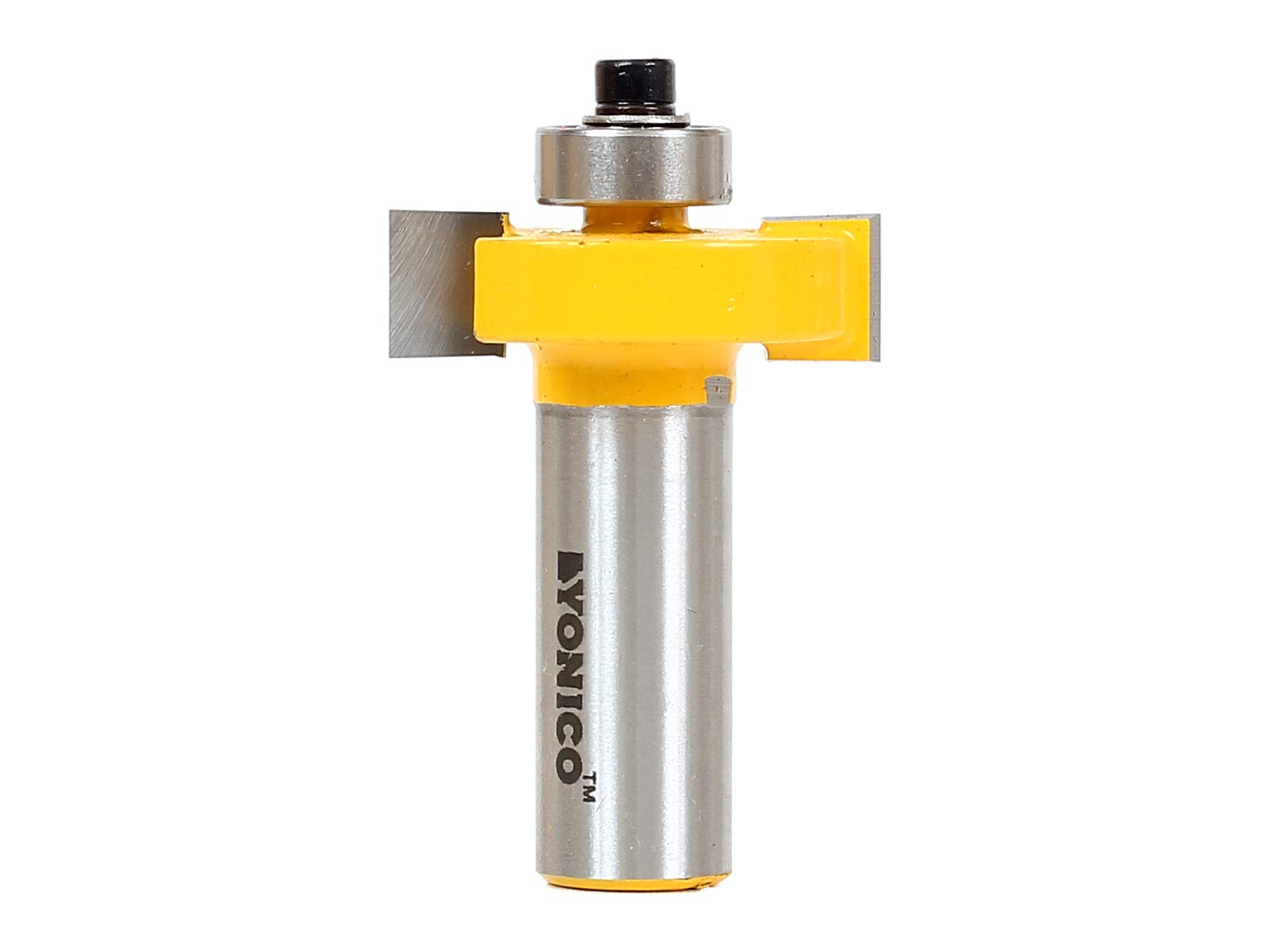 Yonico 14186 - Slot Cutter Router Bit, Cutting Height: 3/8", Cutting Depth: 3/8" - 1/2" Shank