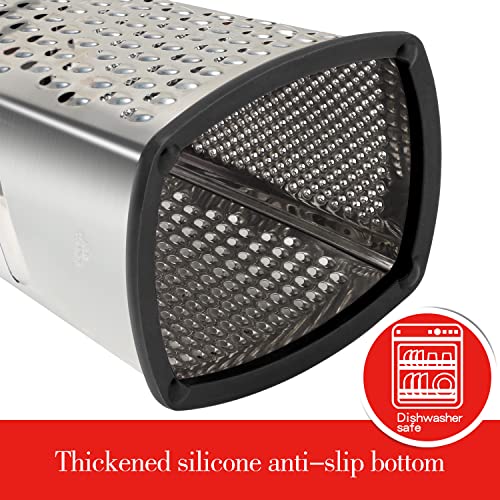 Cheese Grater with Handle, Ourokhome Box Graters with Container