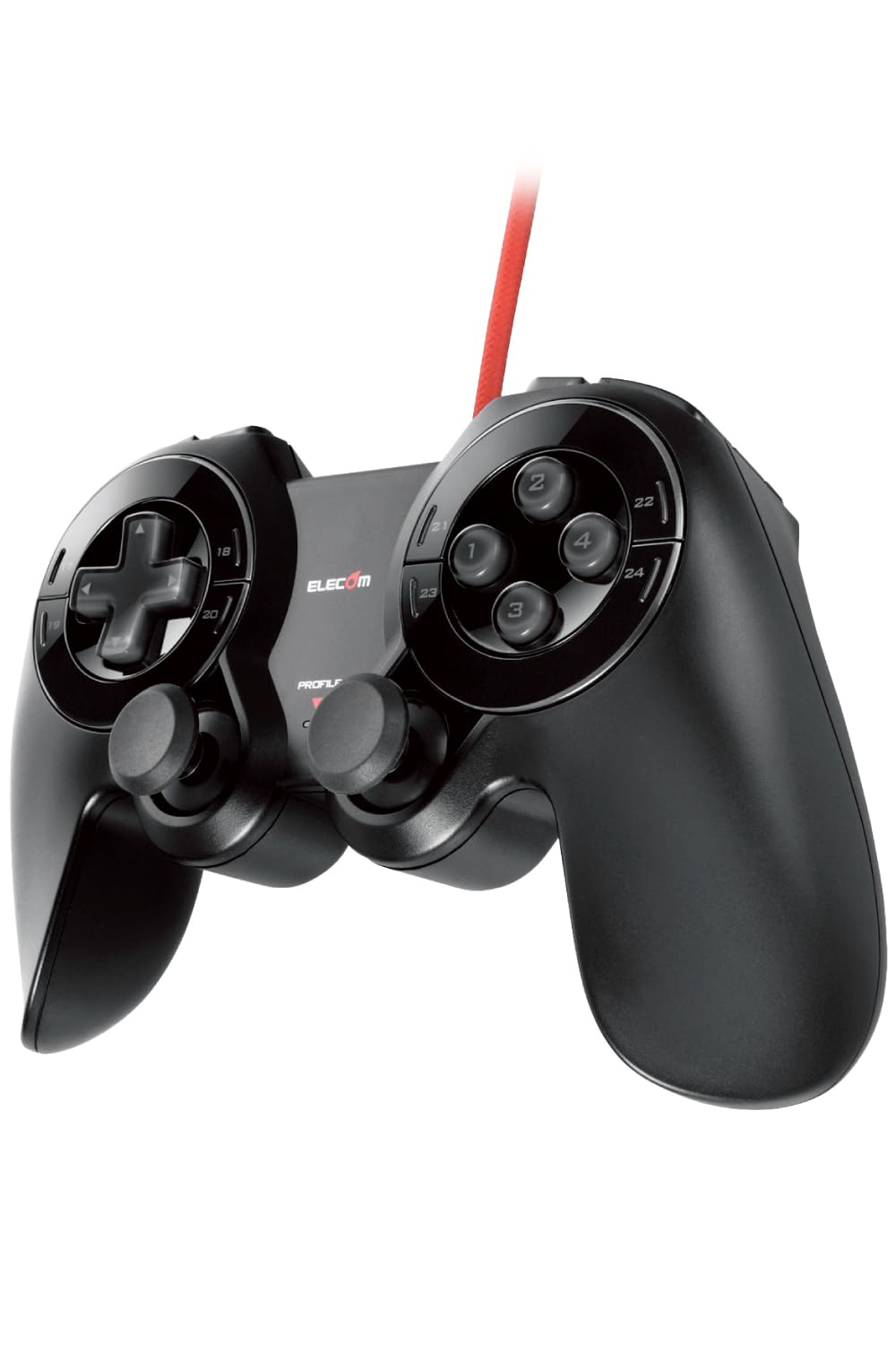 エレコム ゲームパッド USB 24ボタン MMO向け ブラックの商品画像