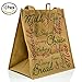 ReBagMe Large Reusable Grocery Bag Totes with Extra Reinforced Handles - Brown (Pack of 10)