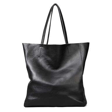 Qiwang Women Genuine Leather Totes Handbags Bags Supple Shoulder Bags Hobo Bags Natural Full-grain Cowhide Satchels