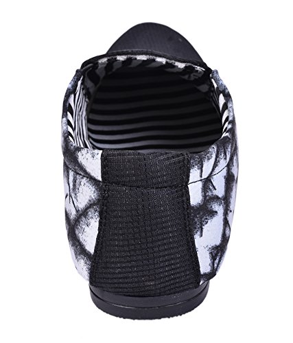 essence men's silver black casual shoe