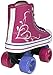 Roller Skates for Girls | HYPE Pixie Kid’s Quad Roller Skates with High Top Shoe Style for Indoor / Outdoor Skating | Durable, Easy to Skate, Made for Kids (Blue, Pink)