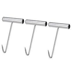 uxcell T-Handle Meat Boning Hook, Galvanized T