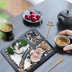Japanese Zen Garden for Desk - Sakura Budah 9" x