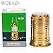 WOBAOS Camping Lantern-Solar Flashlights -LED Camp lantern-Portable Outdoor Water Resistant Ultra Bright Rechargeable Lanterns（Golden,Black,Blue)