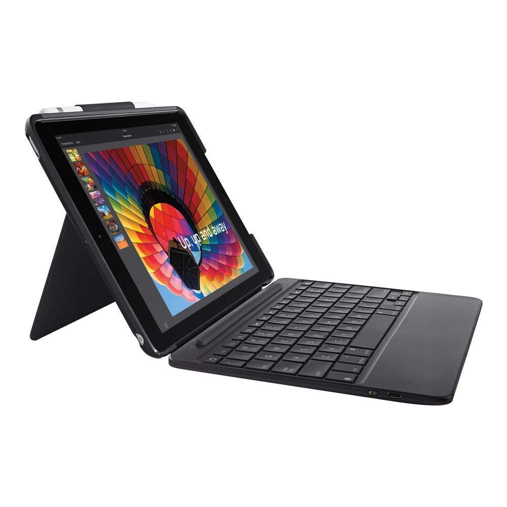 Logitech iPad Slim Combo Case Bluetooth Wireless Keyboard iPad 9.7" 5