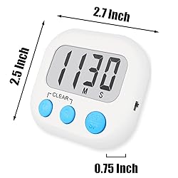 12 Pack Digital Kitchen Timers for Cooking Magnetic