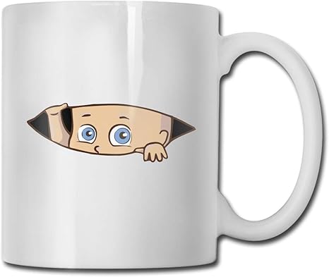 Amazon Co Jp 白人のピークの赤ちゃんのマタニティ マグカップ 陶器製 可愛い おしゃれ 大容量 牛乳 コーヒー マグ ティーカップ ジュース カフェオレ 330ml ホーム キッチン