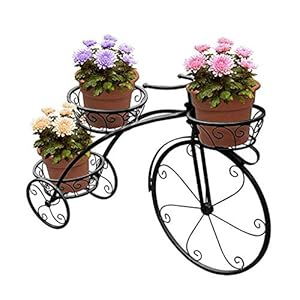 Trike Fiets Metalen Planter Stand Driewieler Plant Stand, Iron Art Bloempot Kar Houder, Bloempot Plantenhouder Display…