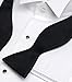 100% Premium Silk Handmade Mens Solid Self Tie Bow Tie - Various Colors (Black)