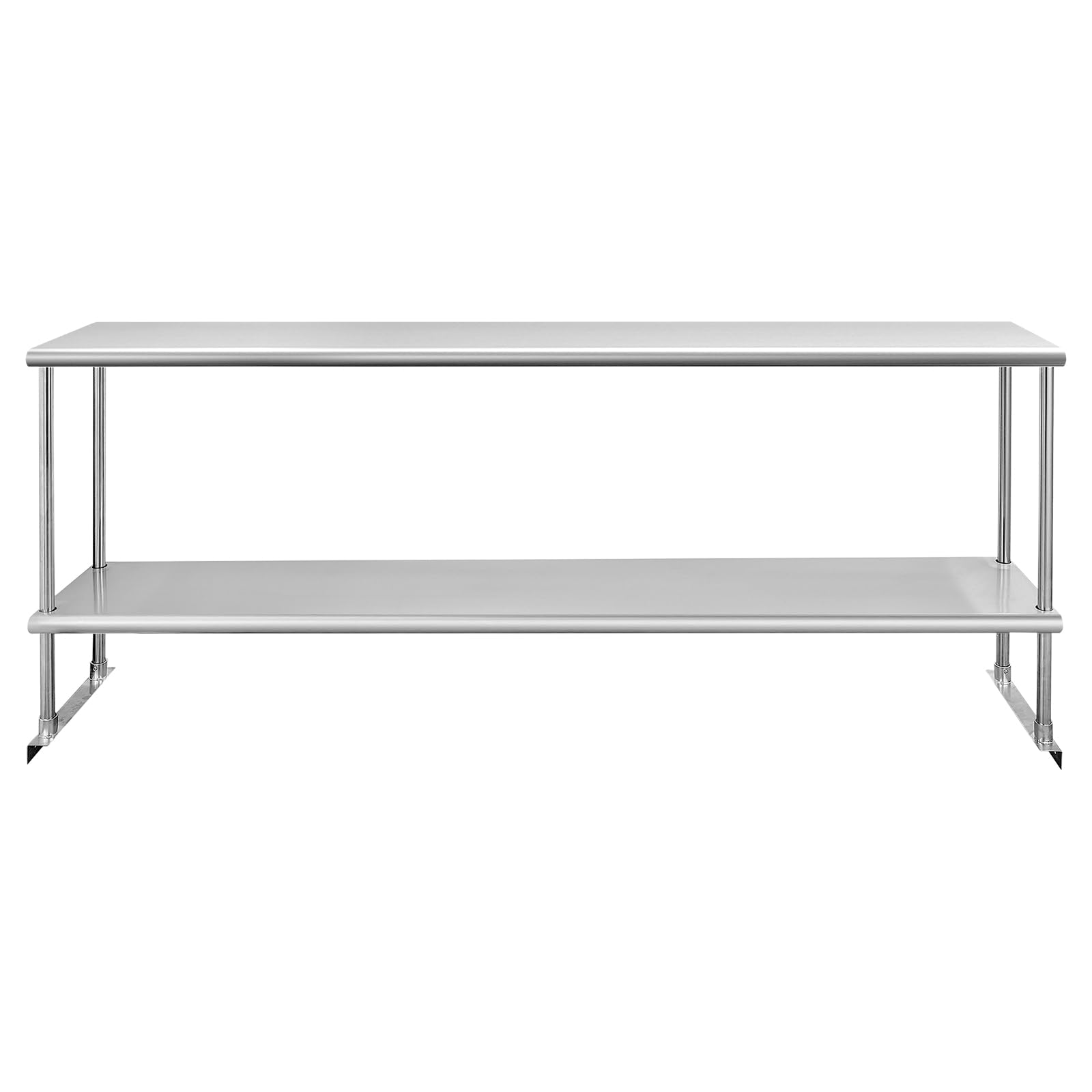 Photo 1 of ***FINAL SALE, VIEW NOTES*** Profeeshaw Stainless Steel Overshelf for Prep & Work Table 12” x 72” NSF Commercial Adjustable Double Shelf 2 Tier for Restaurant, Bar, Utility Room, Kitchen and Garage