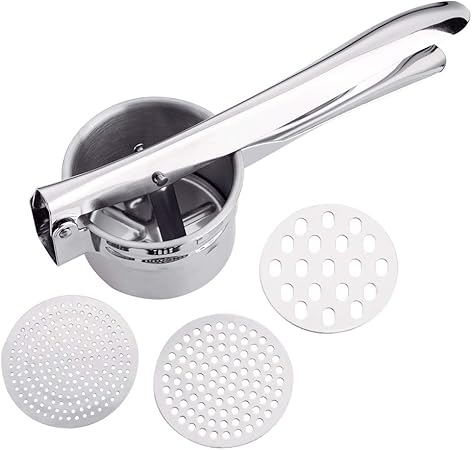 Schiacciapatate In Acciaio Inox - Per Purè Cremoso E Verdure, Lavabile In Lavastoviglie - Foto 8