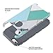 iPhone 6s Case, iPhone 6 Case Mint, ULAK Colorful Series Slim Hybrid Dual Layer Scratch Resistant Hard Back Cover Shock Absorbent TPU Bumper Case for Apple iPhone 6/6s 4.7 inch(Mint Geometric Marble)
